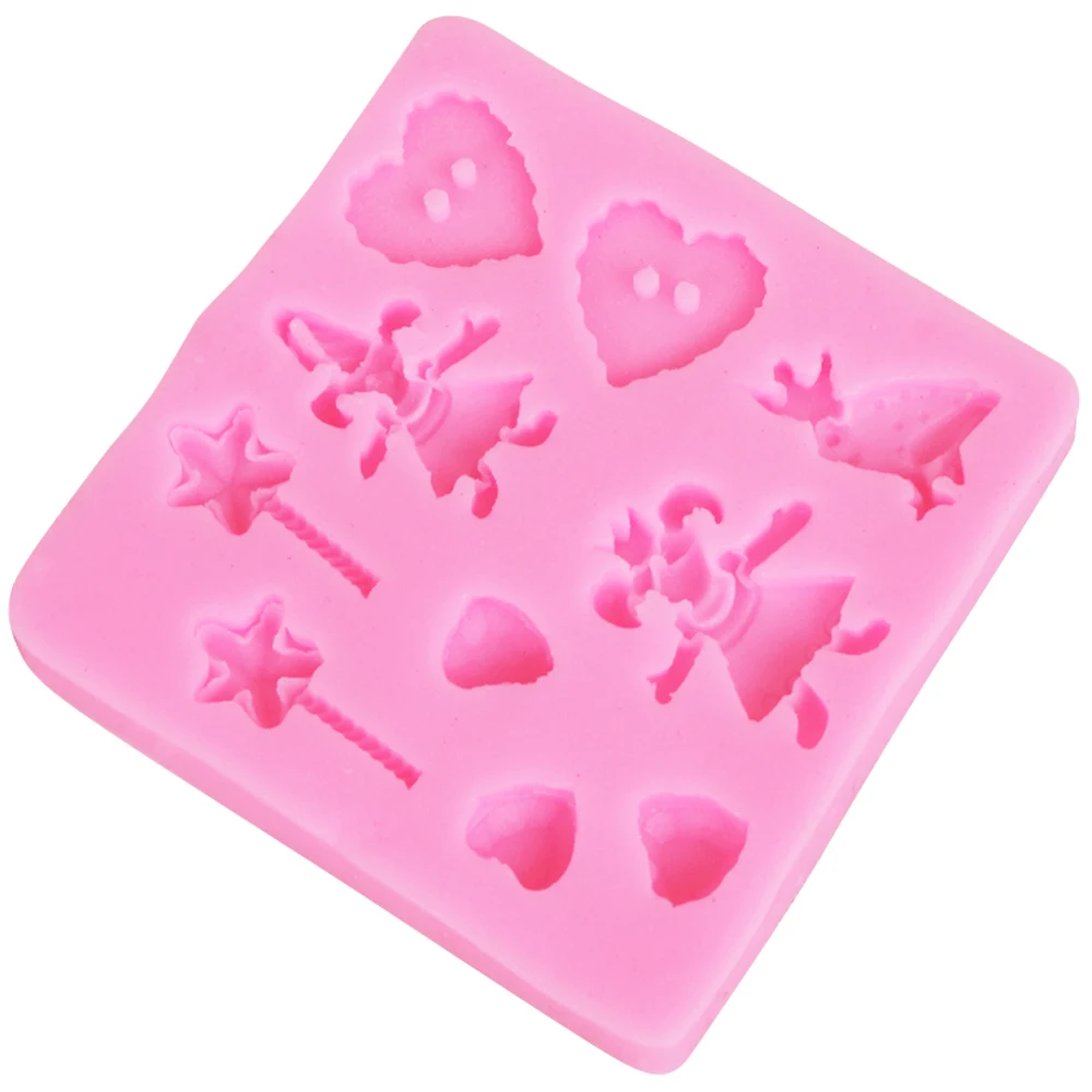 M2016 Love Clown УФ полимерная силиконовая форма Fondant конфета леденец кристальная