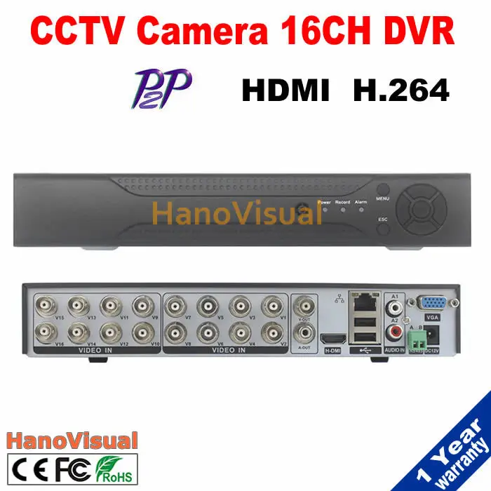 Бесплатная доставка 16CH DVR для видеонаблюдения Камера Поддержка iPhone Android PTZ RS485
