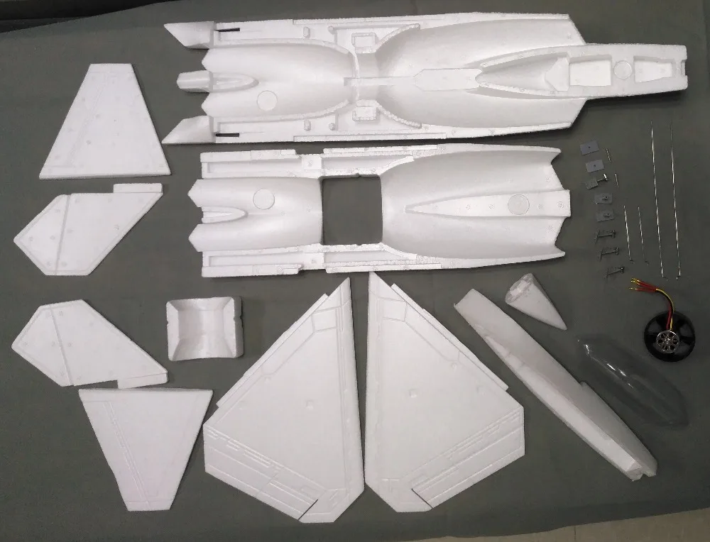 EPO F22 50 мм электрическая RC модель реактивного самолета в разобранном виде белый комплект