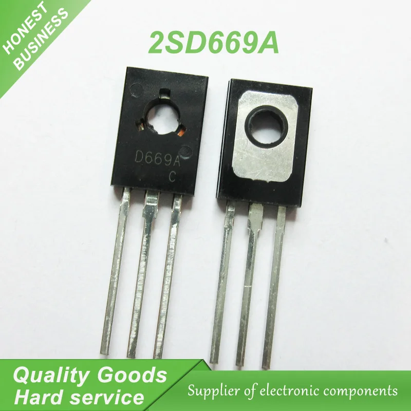 

20pcs/lot 2SD669A D669A D669 TO-126 amplifier for 1.5A 160V PNP new original