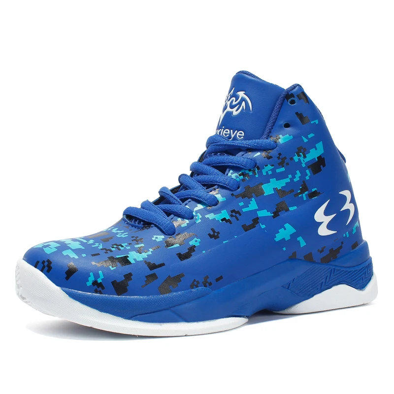 2018 новые детские баскетбольные кроссовки с принтом для мальчиков уличные