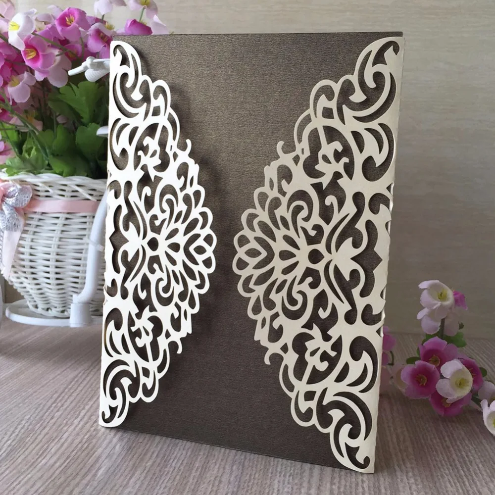 50 шт. новинка лазерная вырезка глянцевая бумага свадебная фотосессия день