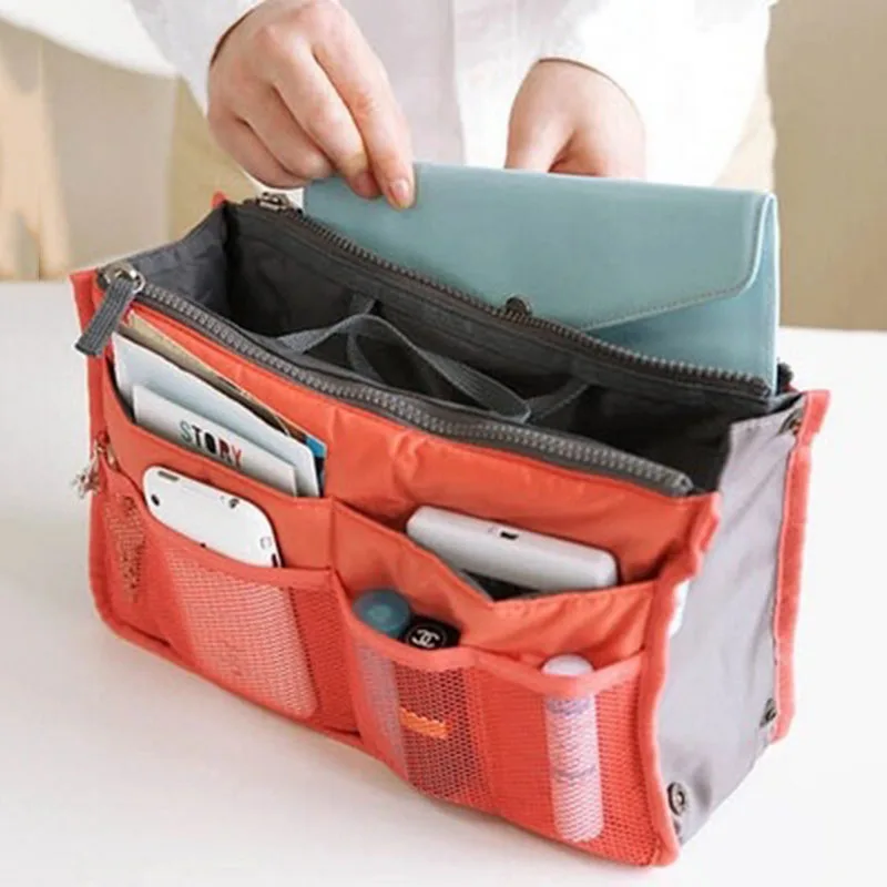 VEAMOR 4 шт./компл. сумки для макияжа с разноцветной двойной молнией милые дорожные