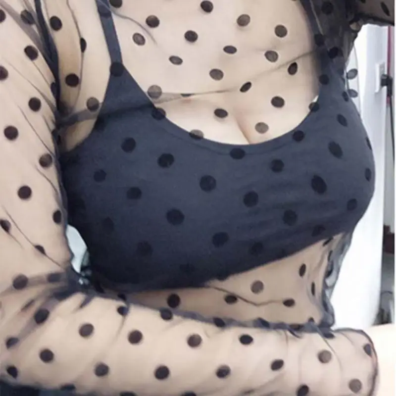 Женские топы рубашки перспективная Сексуальная рубашка с длинным рукавом