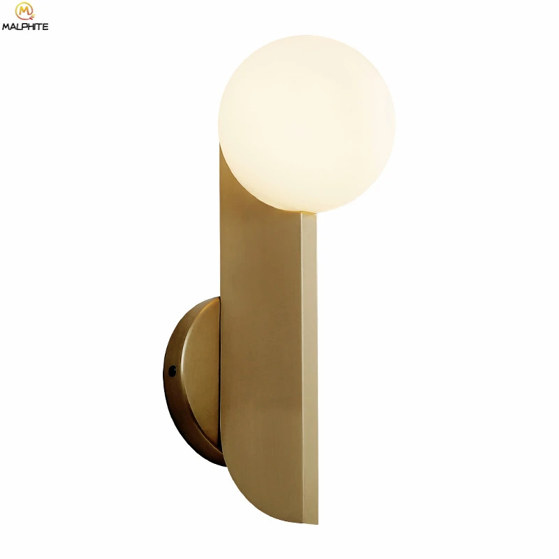 

Modern Gold Wall Lamp Bedroom Bedside Lighting Led Luminaire Balcony Aisle Wall Lights Nordic Simple Industrial Decor Fixtures