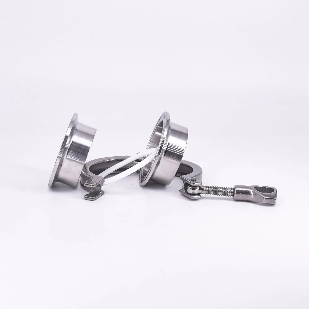 2 "Tri Clamp x 51 мм труба OD + PTFE Лента SUS304 санитарный фитинг Tri Union Set Homebrew|Крепления| |