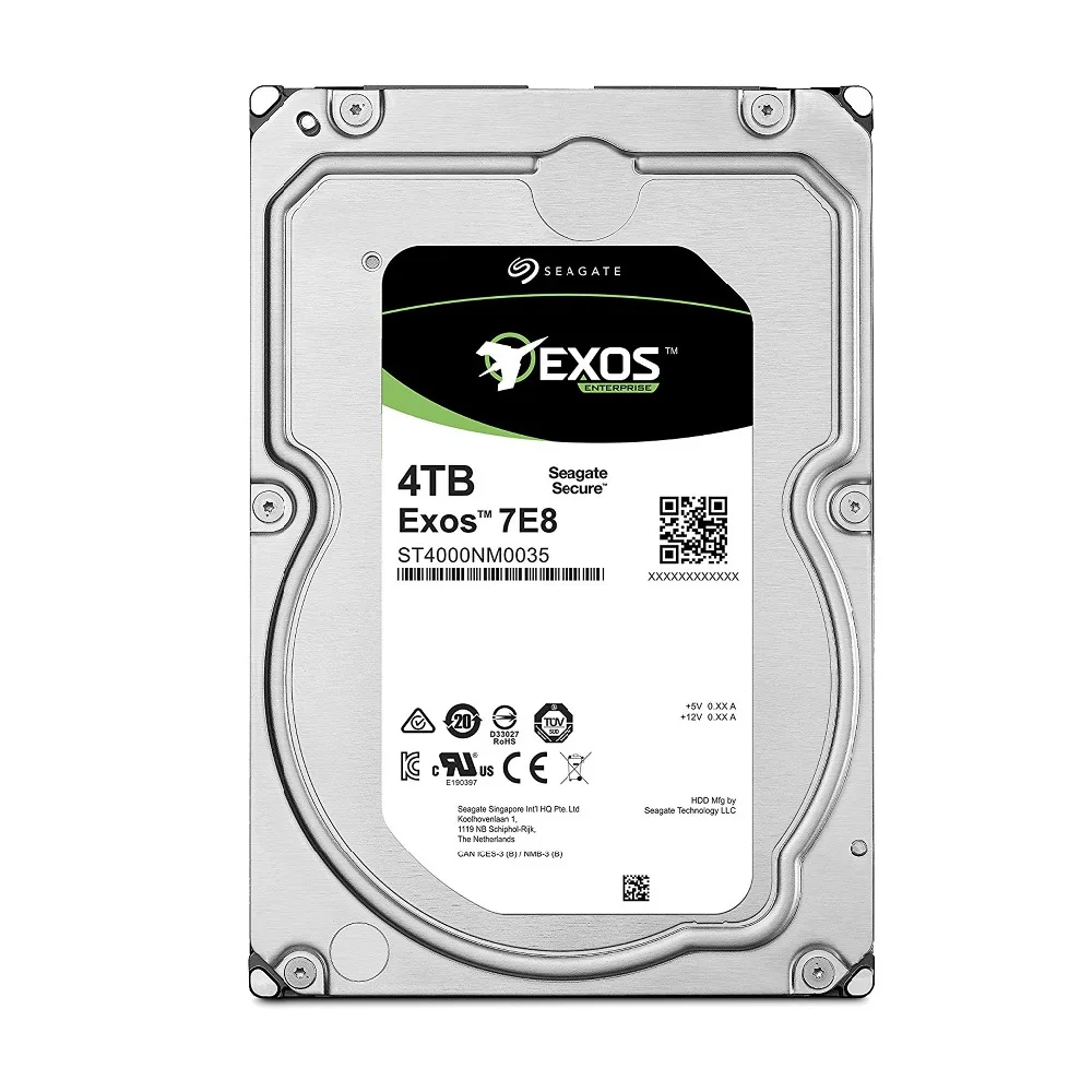 Seagate Exos 7E8 ST4000NM0035 4 ТБ 512n SATA 128MB кэш 3 5-дюймовый корпоративный жесткий диск |
