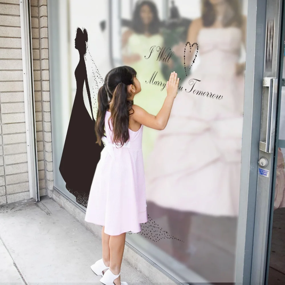 XXXL Size Glass Decorative Film Wedding Dress Pure Black Advanced PVC Frosted Transparent Opaque Art Decal Digital Print BLT1280 | Дом и сад