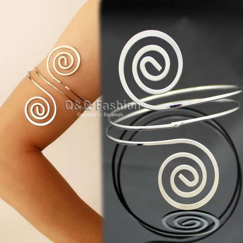 Викторианская филигрань крутящаяся Цыганская искусственная манжета на руку