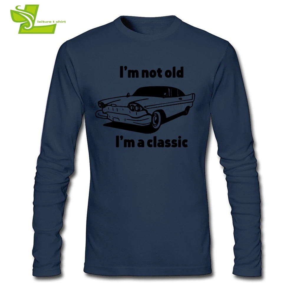 Футболка I Am Not Old A Classic футболка с длинным рукавом для ралли машины 100% хлопок