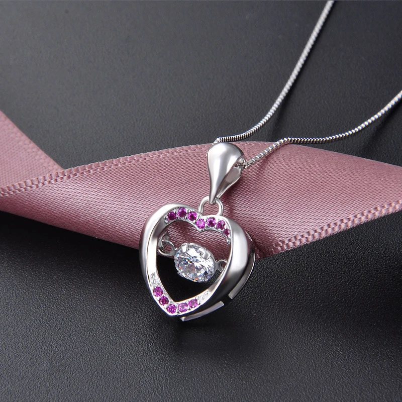 

UUNICO 2018 Fashion inlaid zircon suspension pendant S925 sterling silver love jewelry Valentine Day gift pendant Men preferred.