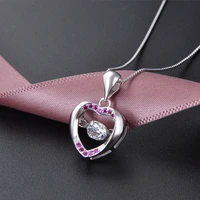 uunico 2018 fashion inlaid zircon suspension pendant s925 sterling silver love jewelry valentine day gift pendant men preferred
