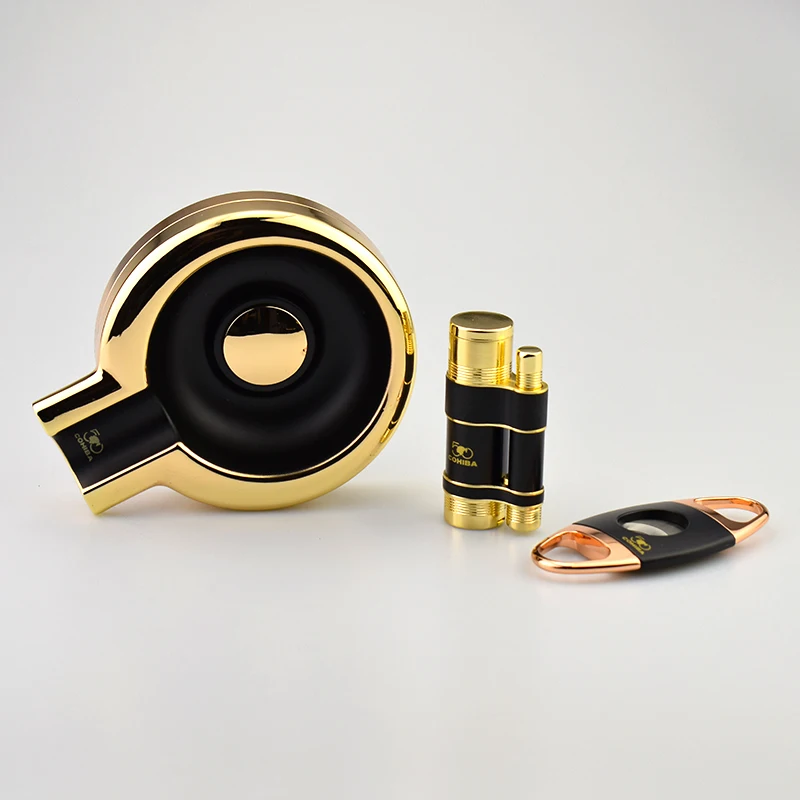 COHIBA 50-е юбилейное издание сигарный набор с 3 фонарь ками струйным пламенем