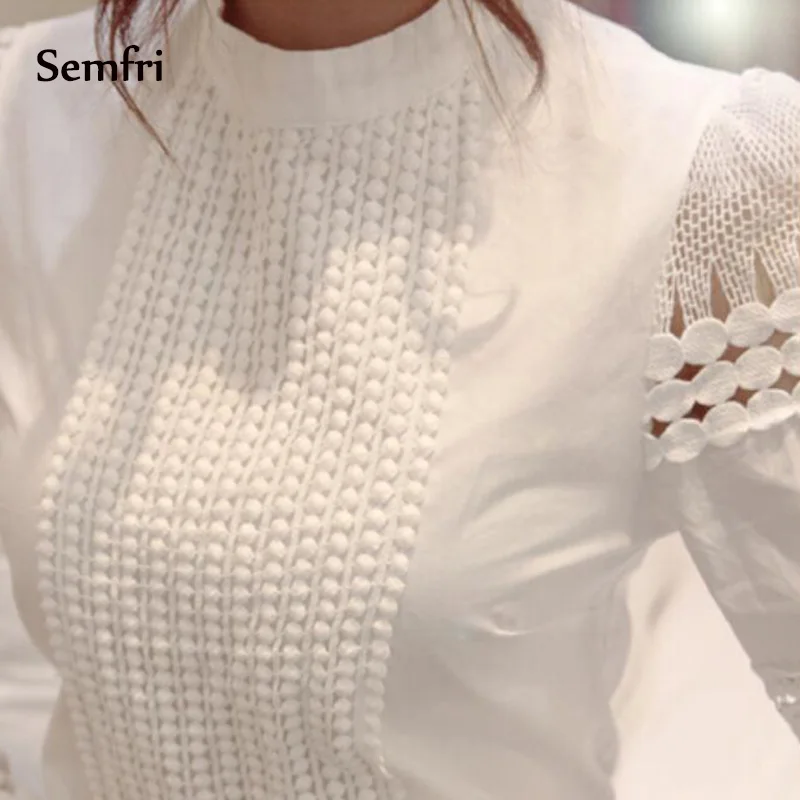 Semfri элегантные пикантные кружево блузка с вырезом рубашка для женщин большие