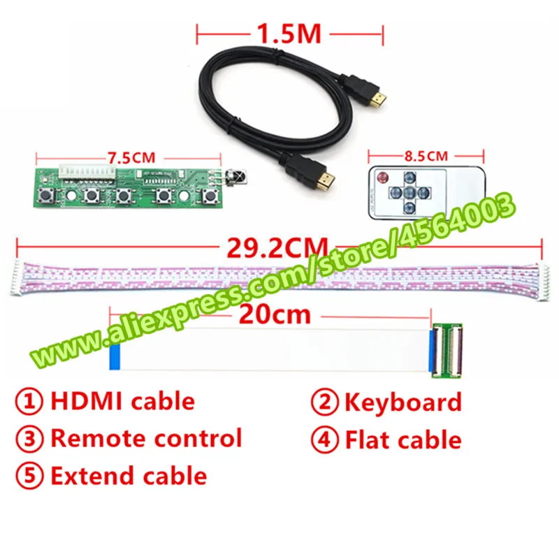 

7 Inch for Raspberry Pi 3 Display Screen Matrix TFT LCD Monitor 1024*600 with HDMI VGA AV Input Audio Driver Board Controller