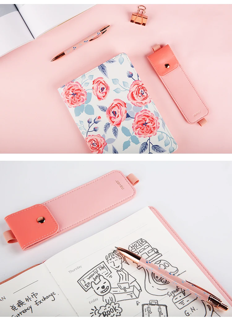 Never Floral Schedule Book личный дневник записная книжка Канцелярский набор подарочный набор A5 кожаный планировщик офисные принадлежности