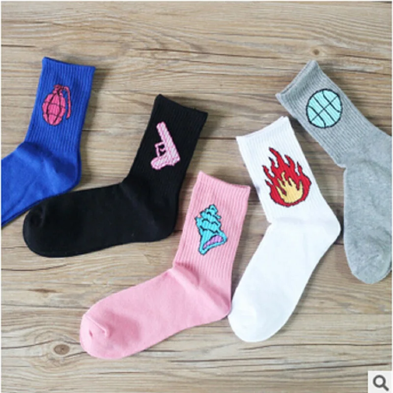 Акция на каждый день в Корейском стиле новинка женские и мужские носки хлопковая