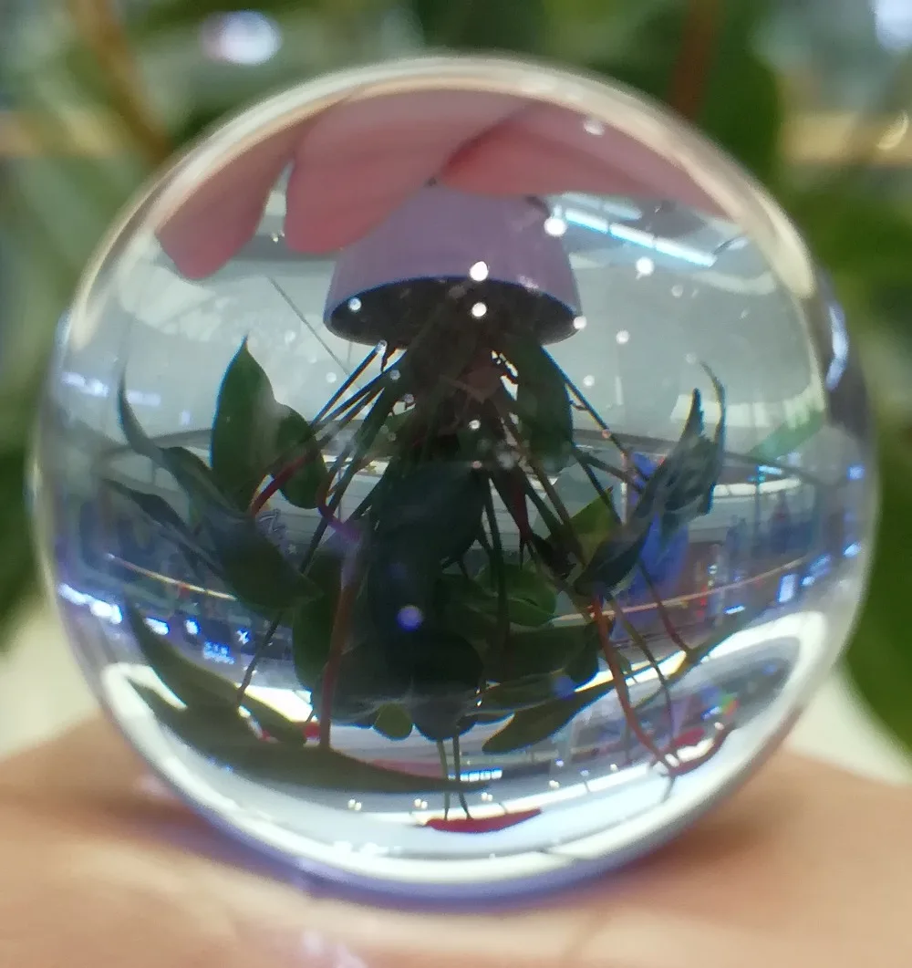 LACALOVE 50 мм прозрачный с подставкой кварцевый хрустальный шар волшебный феншуй