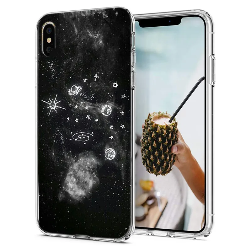 ТПУ класса люкс для iPhone 7 8 Plus XS Max X XR 6 6s цветной рисунок в полоску мягкий чехол с