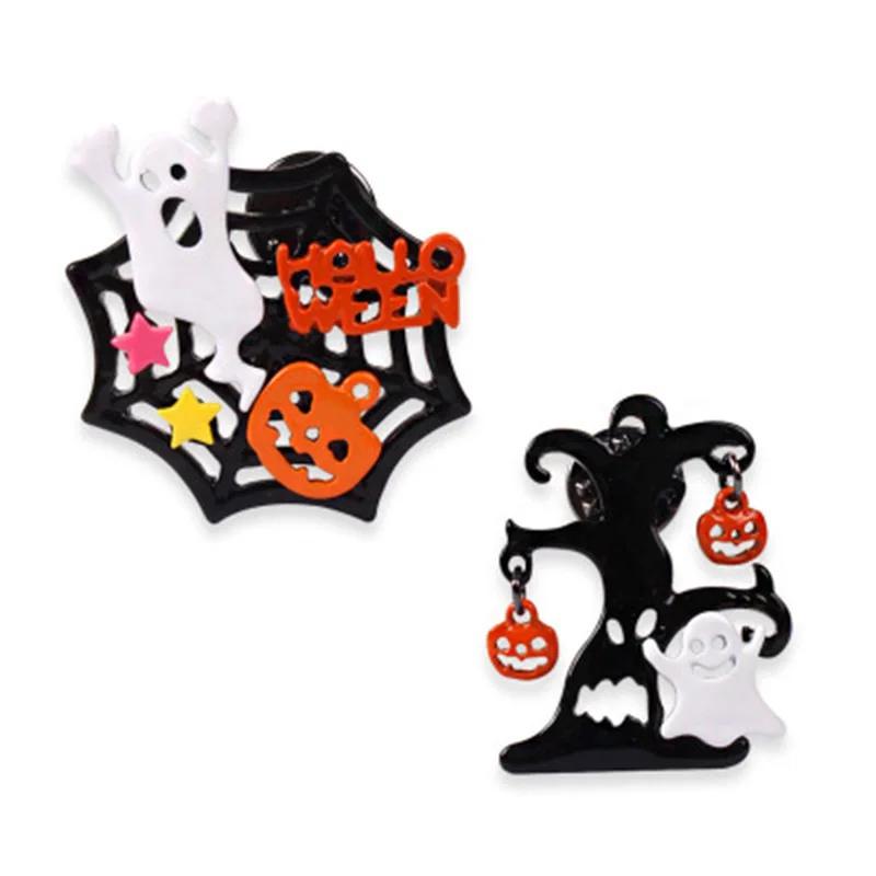 Подарок на Хэллоуин тыква паук зашита гиперболом брошь с героями мультфильмов