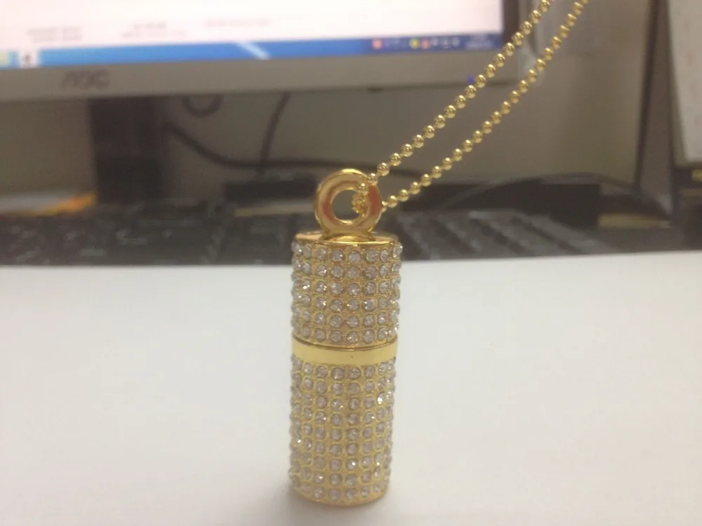 Usb флеш накопитель золотистого цвета 64 ГБ 32 U диск 8 16 металлическая подвесная