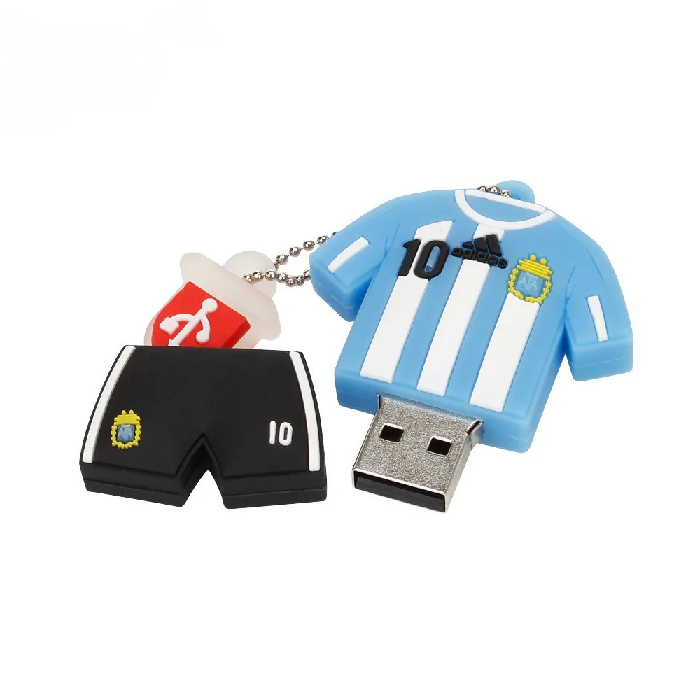 USB флеш-накопитель модная футбольная одежда серия usb 2,0 флеш-накопитель 16 ГБ 128 ГБ 4 ГБ 8 ГБ флеш-накопитель 32 Гб 64 Гб usb память