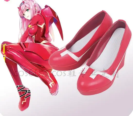 Darling in the franxx/Обувь для костюмированной вечеринки ichigo hiro zero two; женские ботинки; японская обувь для костюмированной вечеринки; 02