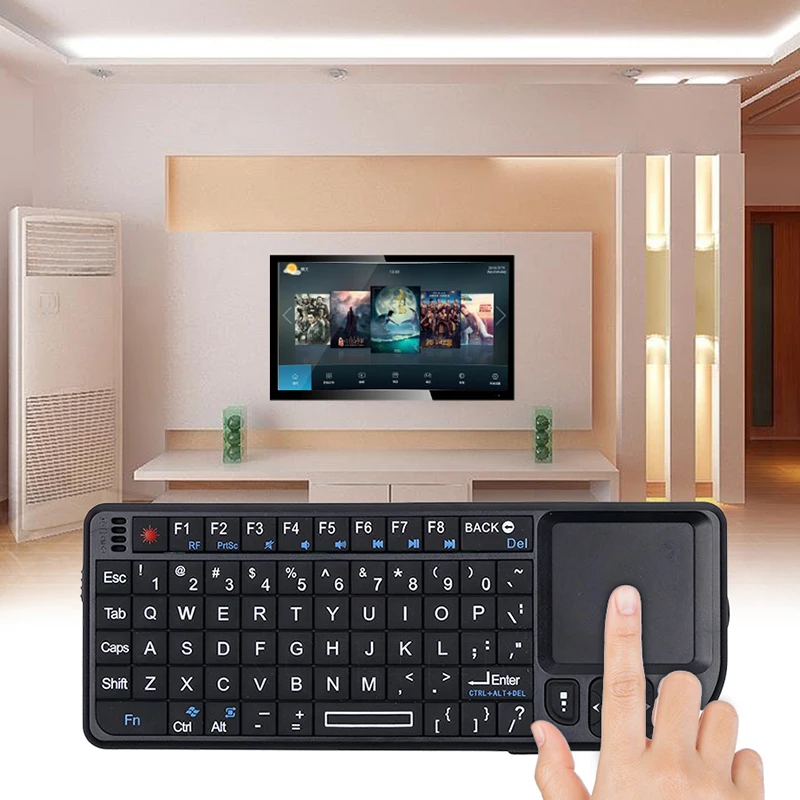Kebidumei мини беспроводные клавиатуры Air mouse 2,4G ручной тачпад для игр для телефона smart tv box для android 2,4G