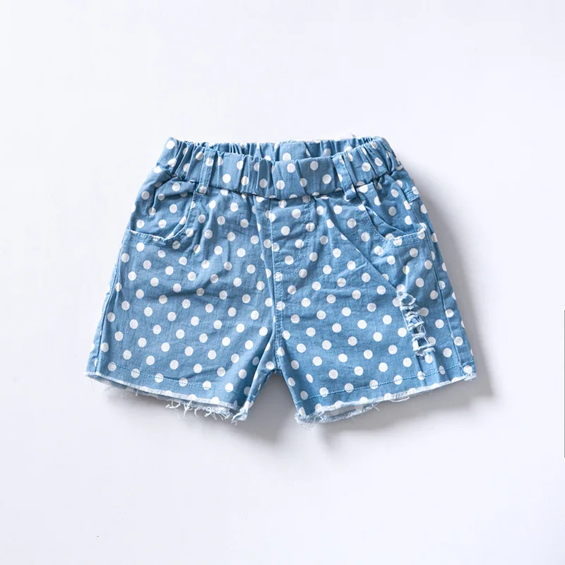 Летняя мода Шорты для женщин Обувь мальчиков Классический горошек хлопок