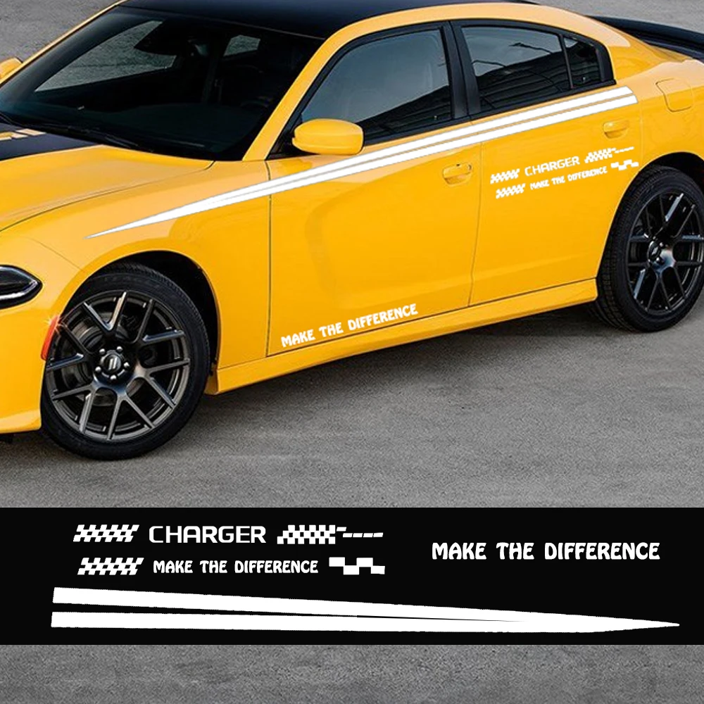 Для Dodge Зарядное устройство наклейка для автомобиля боковая наклейка для тела звукосниматель автомобильные наклейки DIY Украшение автомобиля пользовательская наклейка s 280 см автомобильные аксессуары