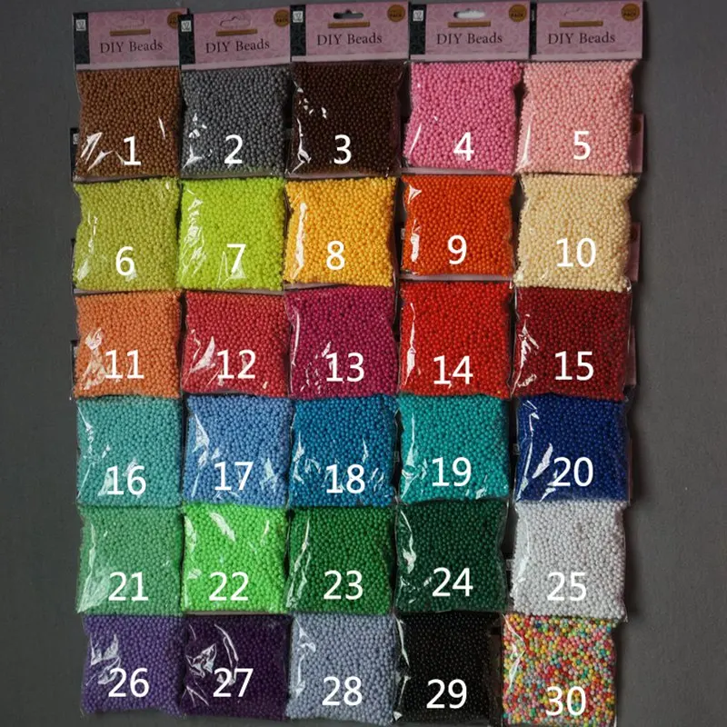 single color 3 мм 4 мм акриловые маленькие круглые цветные бусины для самостоятельного изготовления ювелирных изделий Аксессуар для рукоделия принадлежности для ювелирных изделий однотонные бусины Meideheng - Цвет: single color