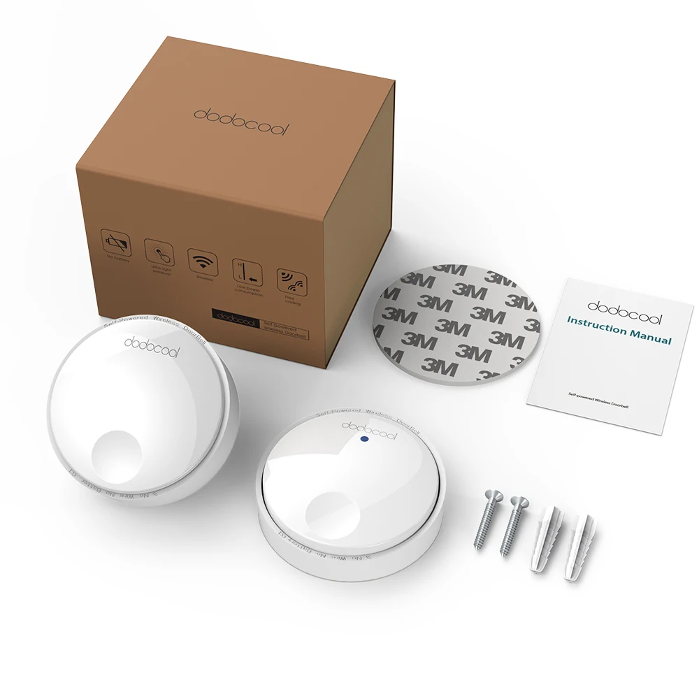 Беспроводной дверной звонок dodocool дистанционный без батарейки