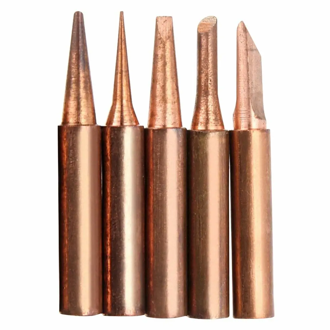 

Hot 900M-T Soldering Iron Tip 5 pcs Pure Copper Lead-free For Hakko Soldering