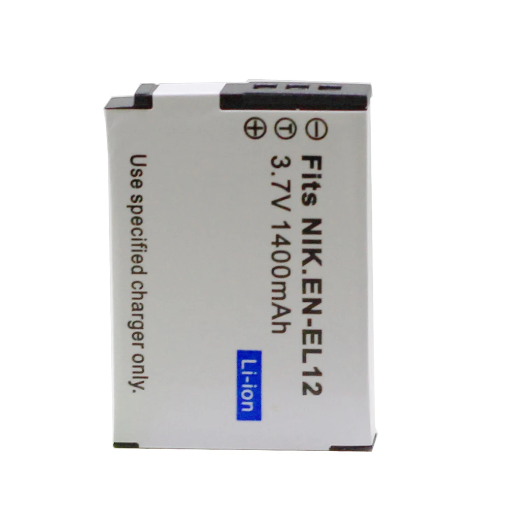 2 шт. 1400 мАч EN-EL12 батарея bateria EN EL12 для Nikon COOLPIX S9100 S9200 S9050 P300 P310 P330 S6200 S6300 S9400 S9500 S8200 |