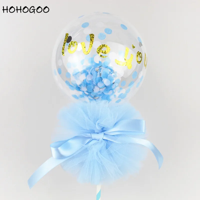 HOHOGOO 1 комплект 5 дюймов прозрачный BoBo конфетти воздушные шары День рождения