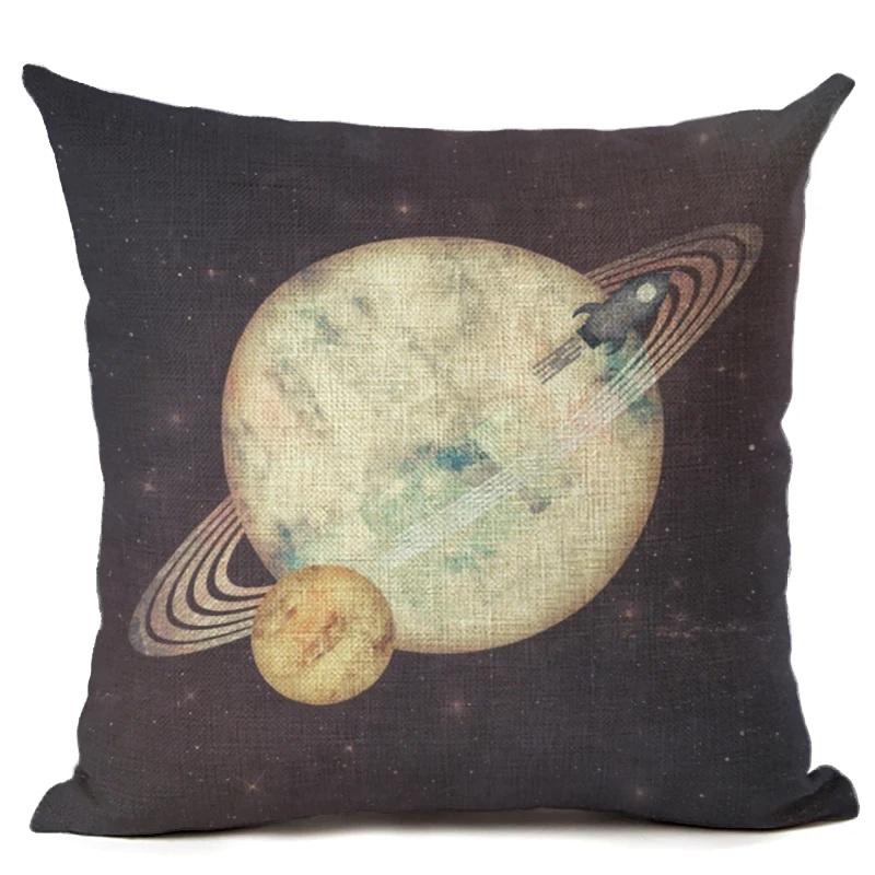 Новое поступление звездное небо стиль солнечная система льняная хлопковая