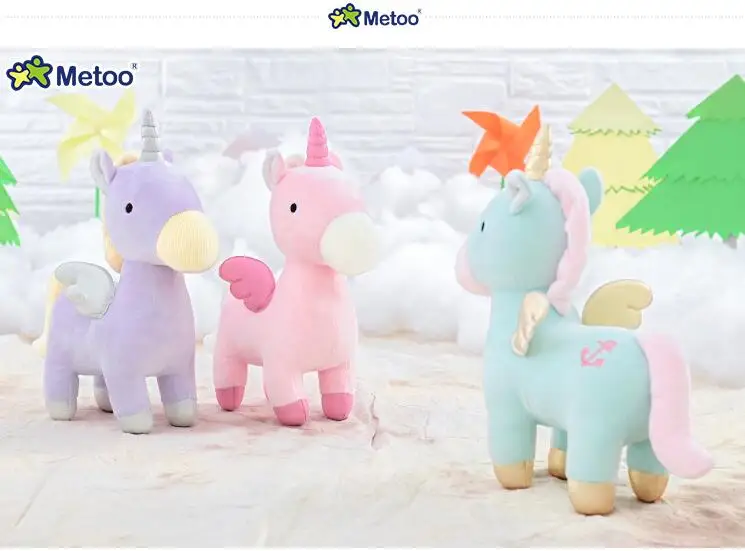 23 cmMetoo кукла лошадь Kawaii игрушки в виде животных с плюшевой набивкой мультфильм горячие детские игрушки для девочек детский подарок на день рождения Рождество