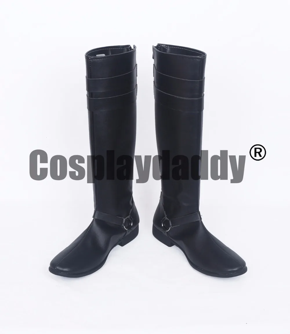 Touken Ranbu онлайн танец меча Nikkari Aoe Черный Косплей Длинные сапоги обувь S008|shoes shoes|shoes