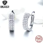 Гвоздики BISAER ECE560 женские, классические простые геометрические маленькие украшения из стерлингового серебра 100% пробы 925 пробы
