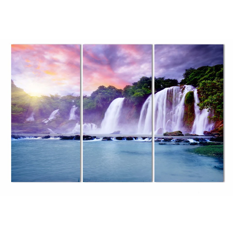 Модульная фотографии Гостиная холст комплект из 3 предметов с изображением