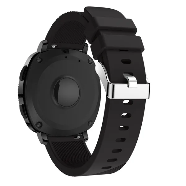 Черный BEHUA 20 мм ремешок для часов Garmin Vivoactive 3/Garmin 645/Huami Youth/samsung gear Sport Силиконовый Резиновый Браслет ремешок - Цвет: Черный