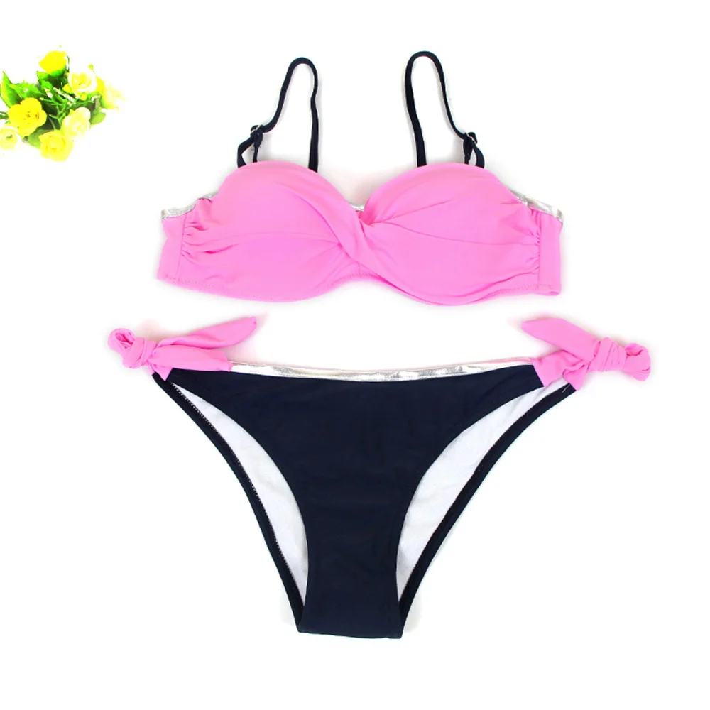 Push Up Sexy Bikini Swimwear Women New Large Size Halter Swimsuit Bikini Brazilian Beachwear Bathing Suit Women Two Pieces