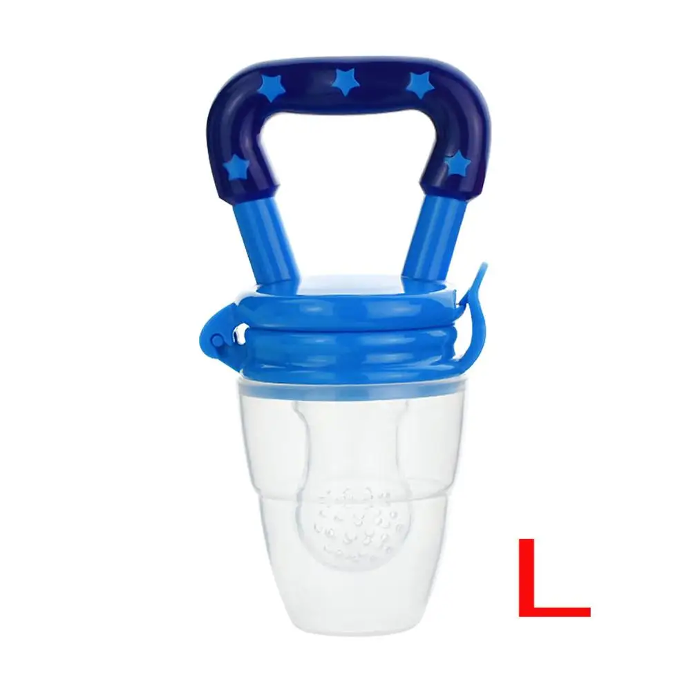 Blue L Соска для кормления свежих продуктов, соска для кормления детей, кормушка для фруктов, соски для кормления, безопасные детские принадлежности, соска, бутылочки - Цвет: Blue L