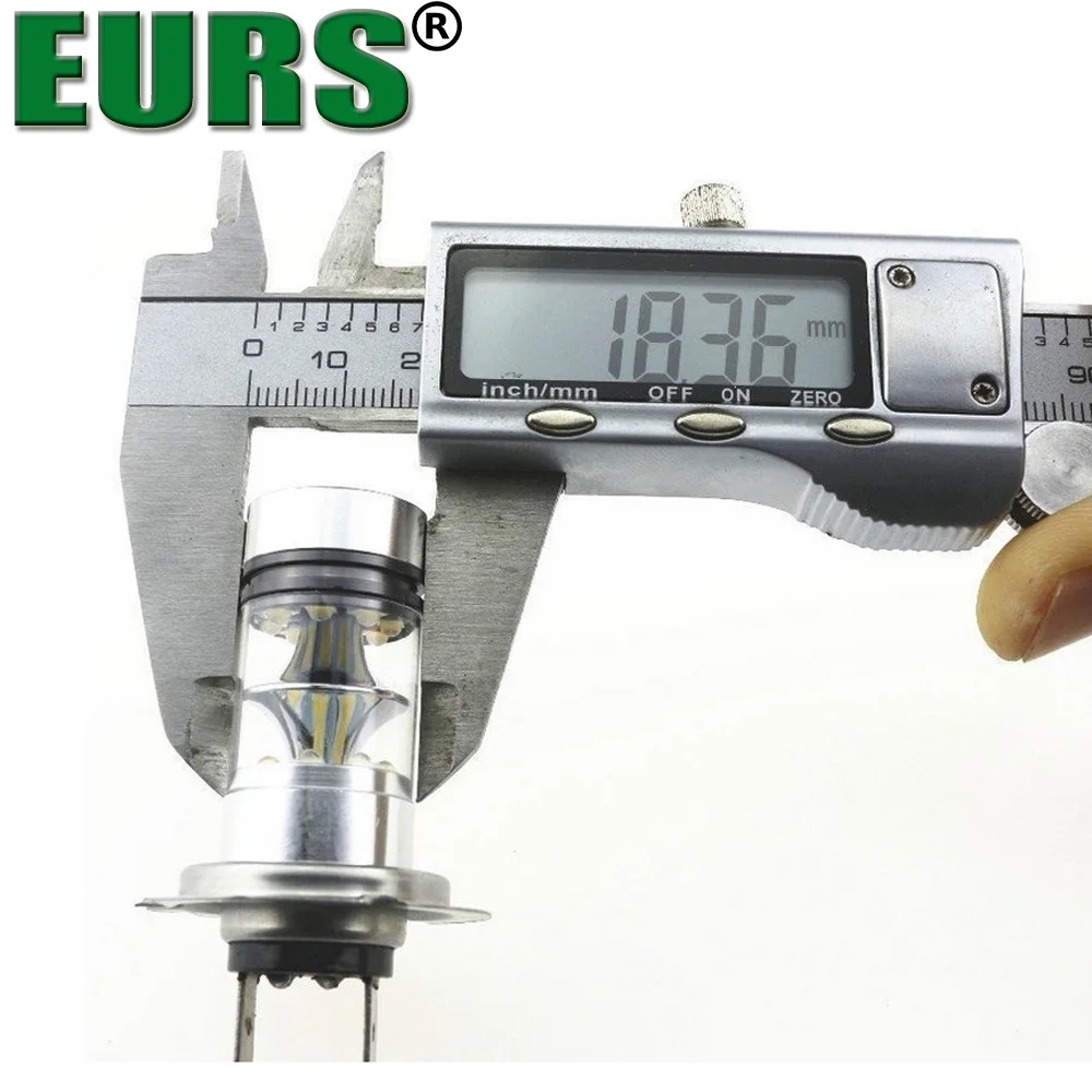 EURS H1 H4 H7 9005 9005 24 Вт 6000K светодиодная лампа для мотоцикла лампы 12V 1000LM высокой мощности светодиодные противотуманные автомобильные светильник 2 шт