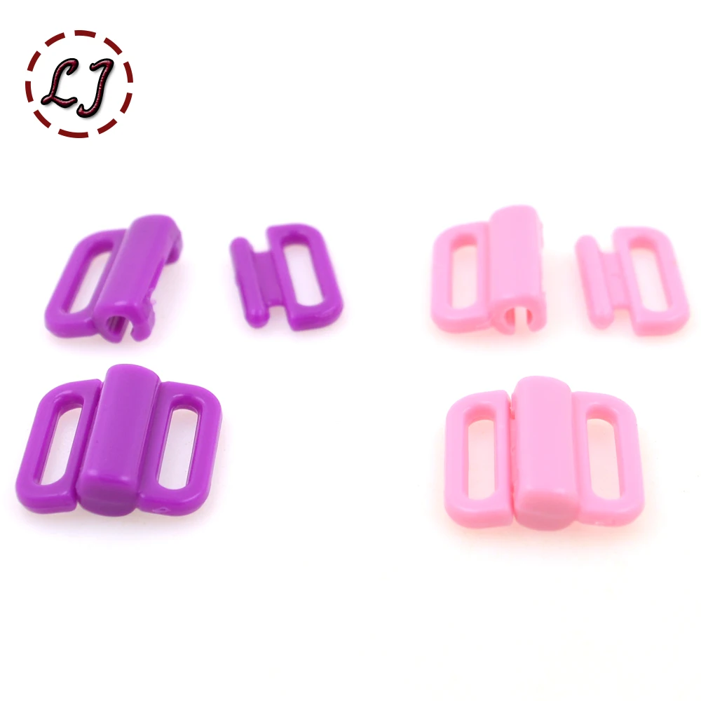 10 компл./Лот искусственная пластиковая цветная прямоугольная лента застежка