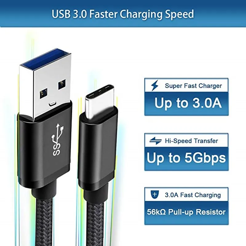 USB Type C зарядка Usb кабель c зарядное устройство для Huawei Mate 20 Pro Nova 3i 3 Xiaomi MI 6 8 SE A2 A1 6X 5X
