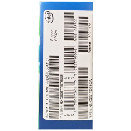 Совершенно новый процессор intel i5 7600K 3 8G 91W 4 ядра потока LGA 1151 14 нм десктопный ЦП l5 6