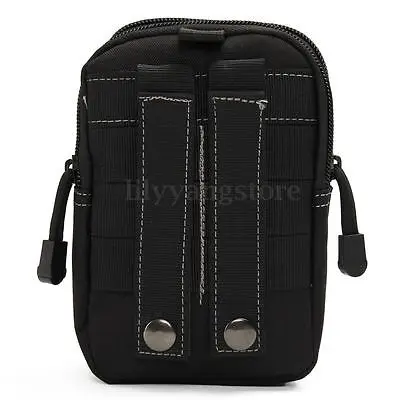 Черный Мужские уличные походные сумки, тактические рюкзаки Molle, сумка на пояс, военный поясной рюкзак, мягкая спортивная сумка для бега, дорожные сумки - Цвет: Черный