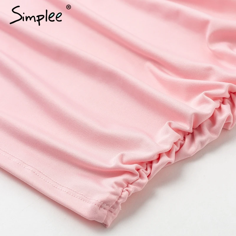 Женское облегающее платье Simplee с глубоким V-образным вырезом пикантное