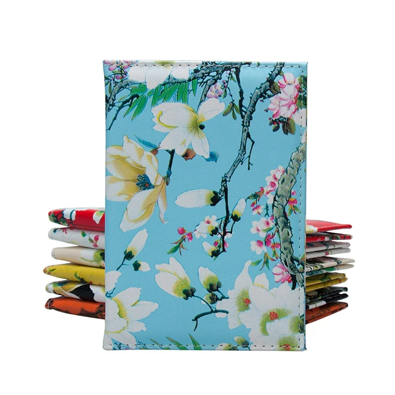 Новое поступление модные женские обложки для паспорта с цветочным рисунком и